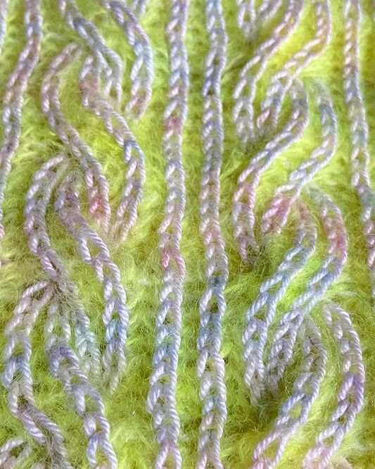 KURSUS I TOFARVET PATENT 28.01.24 Popknit strikkeopskrift