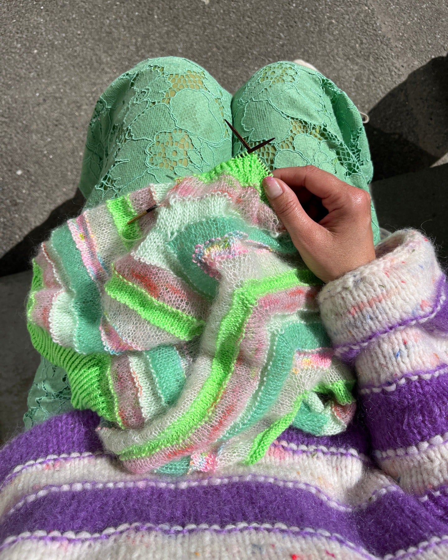 Straight Up Cardigan Tee English Popknit