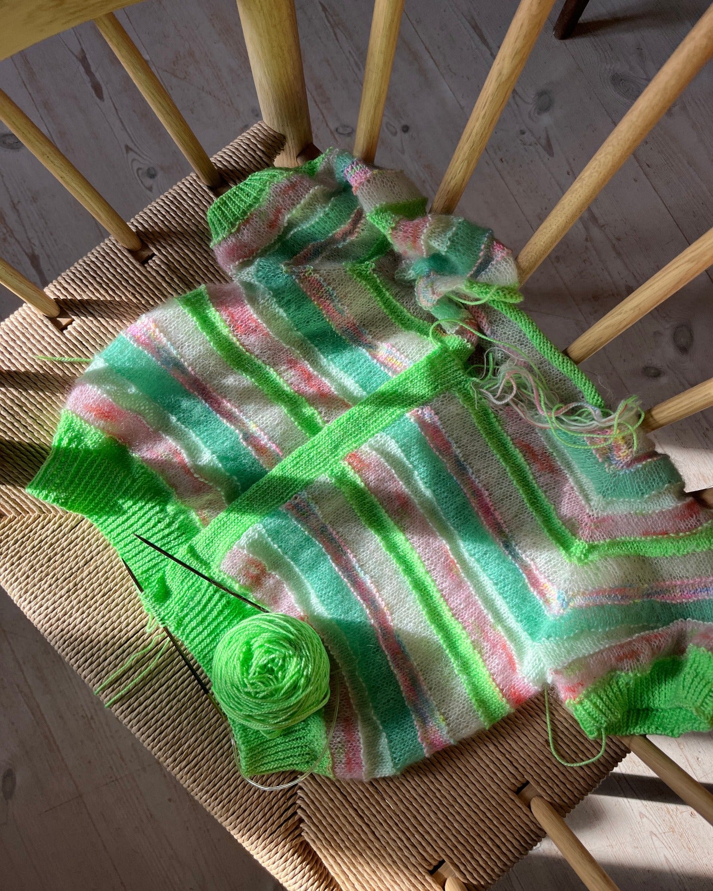 Straight Up Cardigan Tee English Popknit