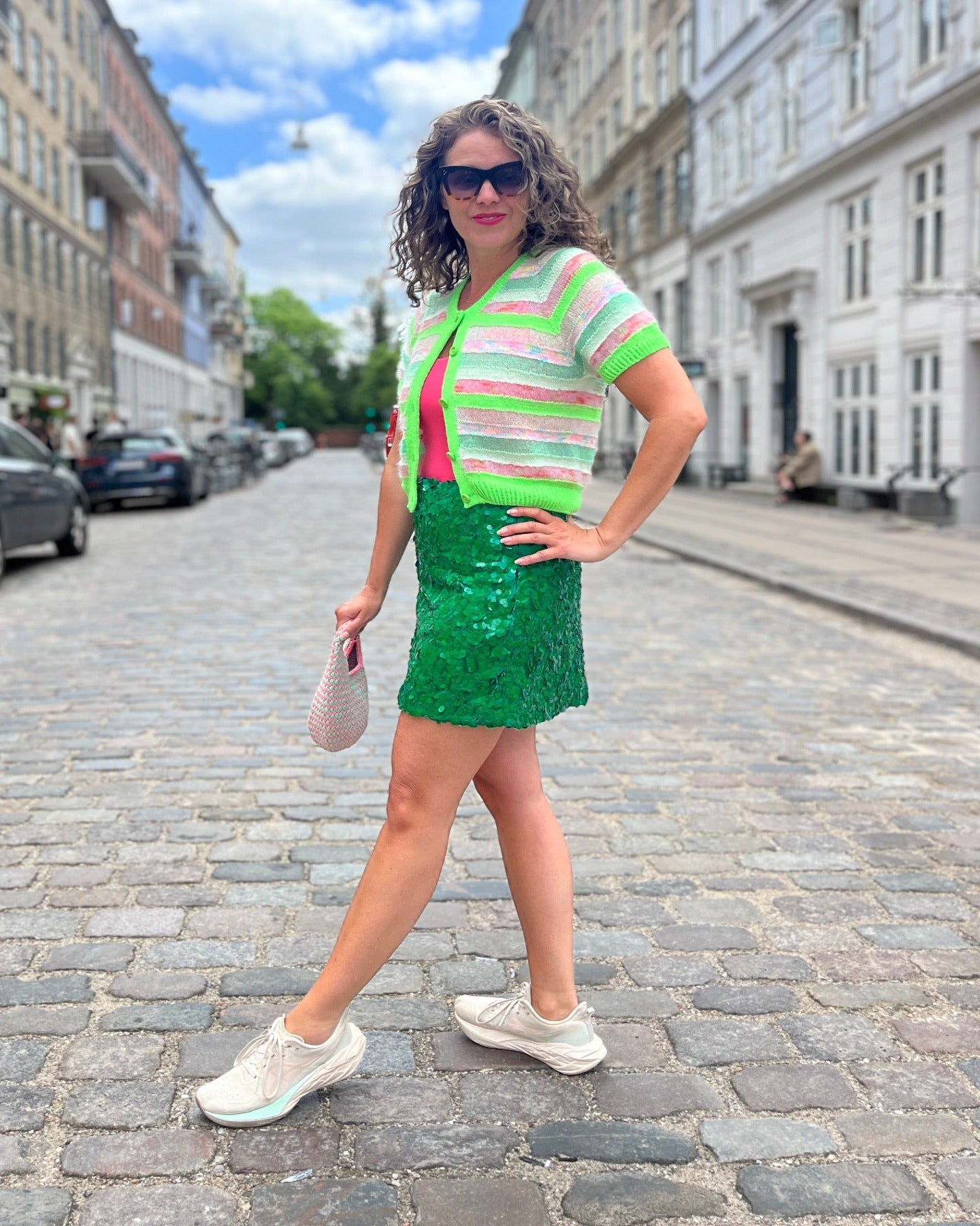 Straight Up Cardigan Tee English Popknit