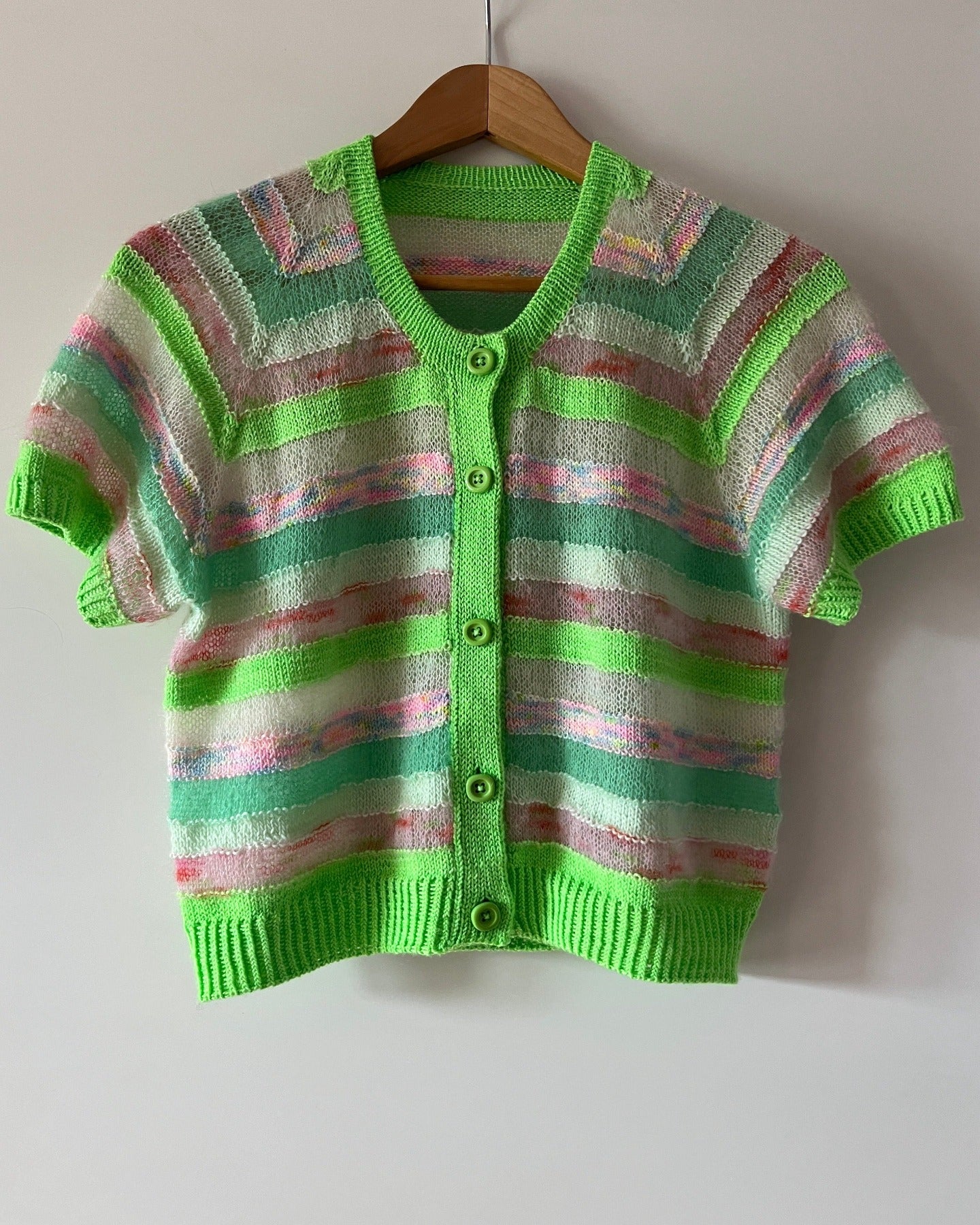 Straight Up Cardigan Tee English Popknit