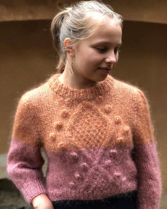 Diamonds And Pearls Sweater Mohair Edition English Popknit knitting pattern