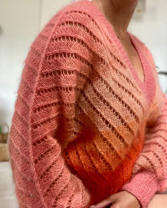 Go West Sweater English Popknit knitting pattern