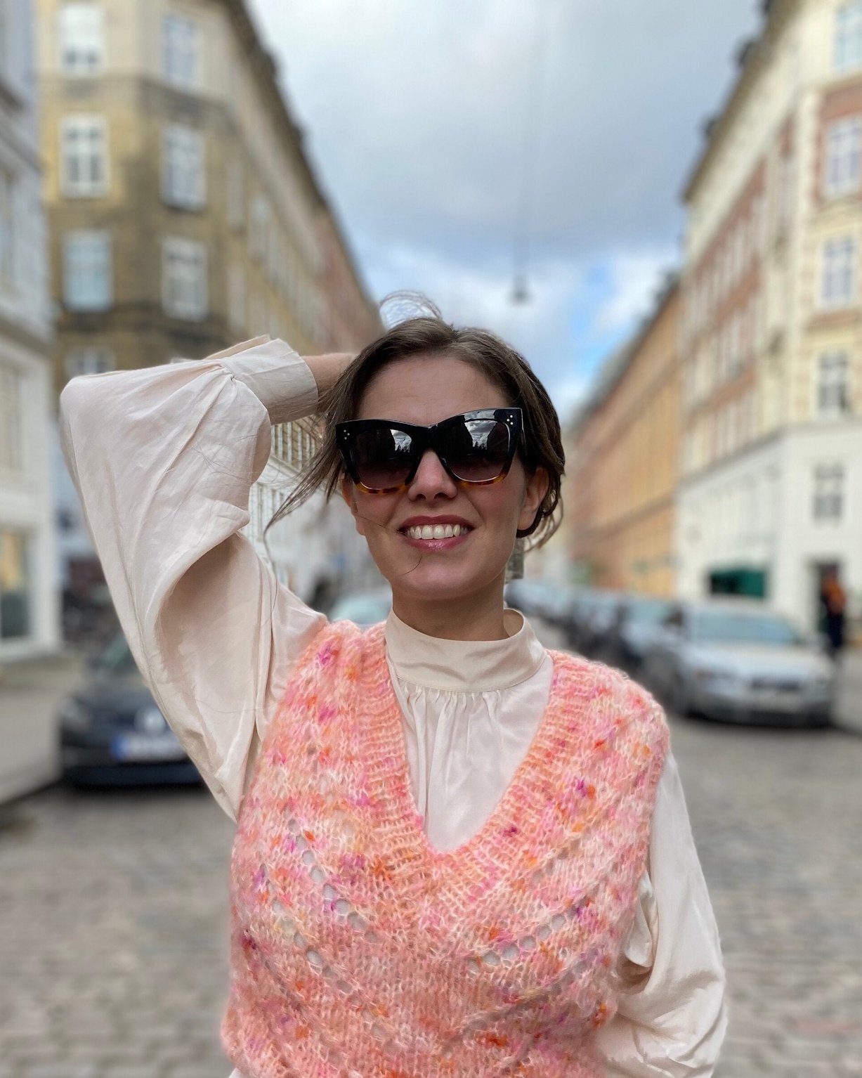 Go West Vest English Popknit knitting pattern