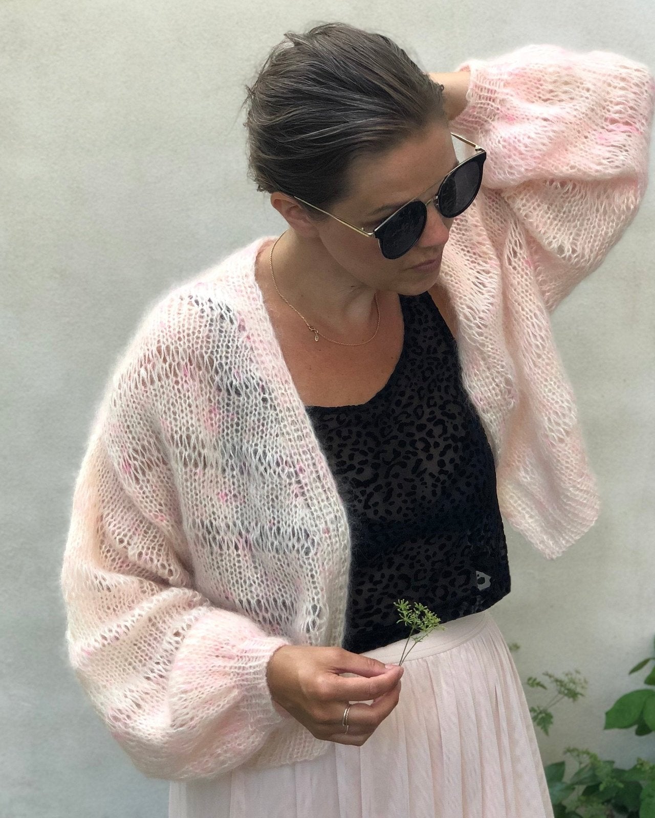 Killing Me Softly Cardigan English Popknit knitting pattern
