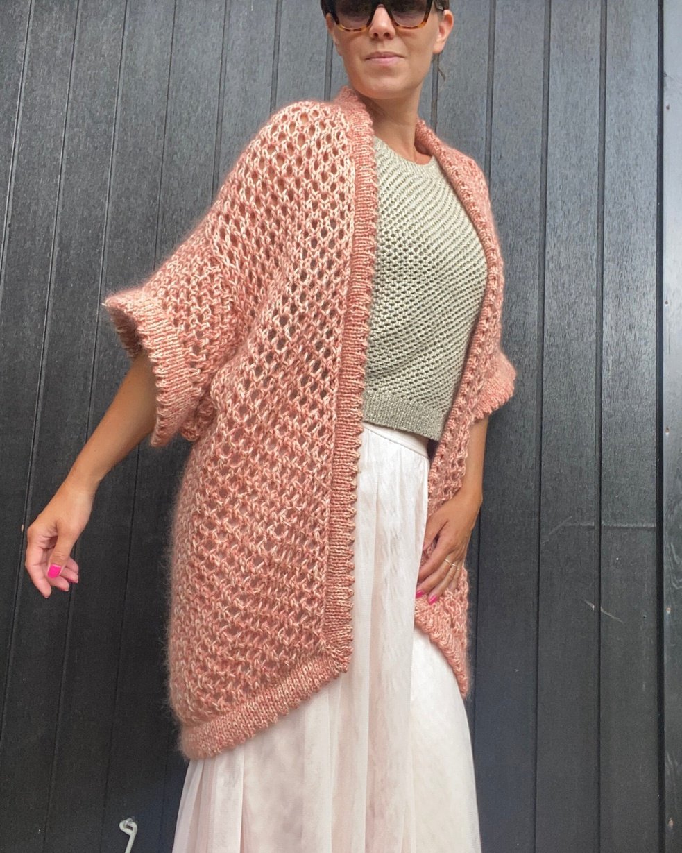 Kokomo Kimono English Popknit knitting pattern