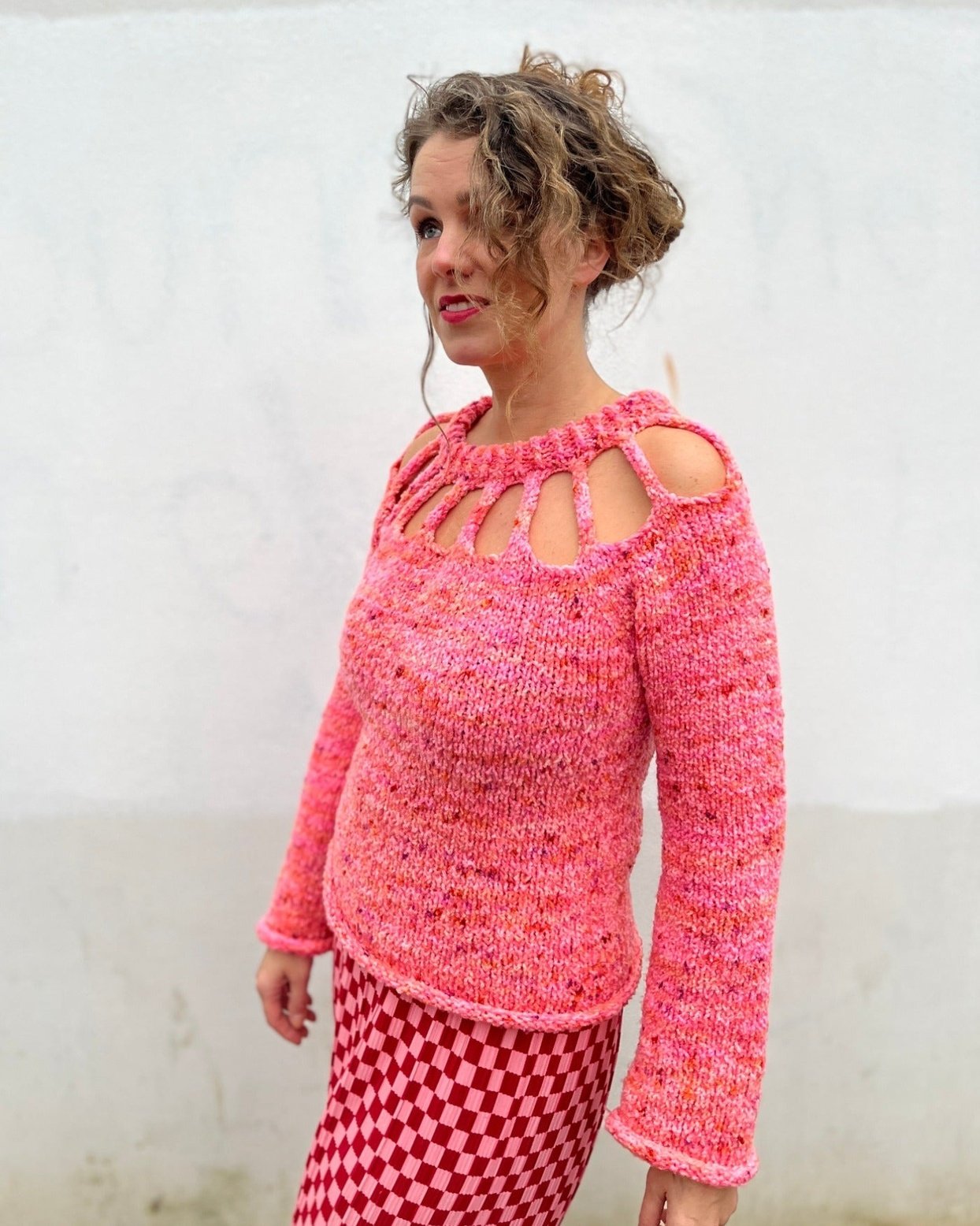 Spice Up Your Life Sweater English Popknit knitting pattern