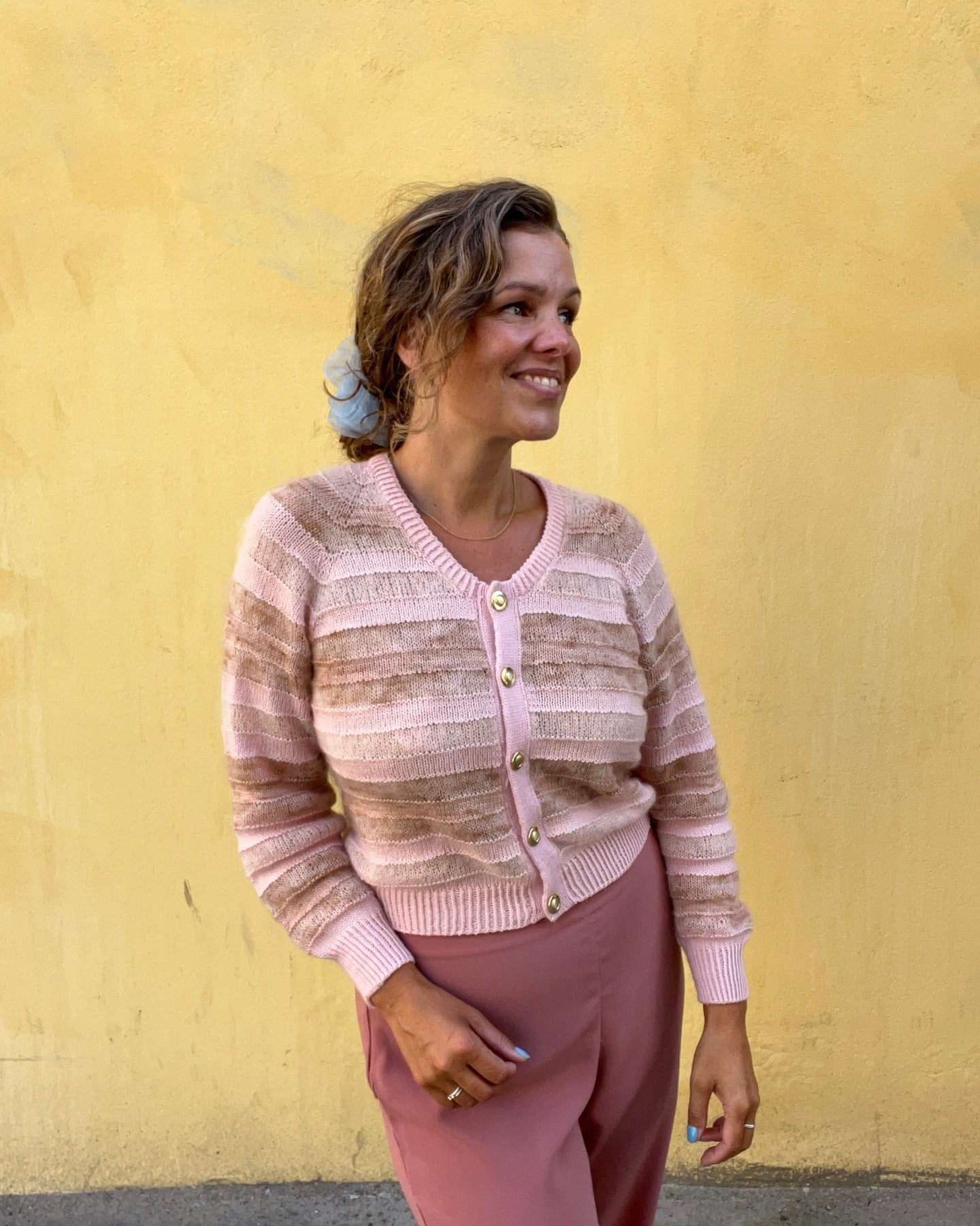 Straight Up Cardigan English Popknit knitting pattern