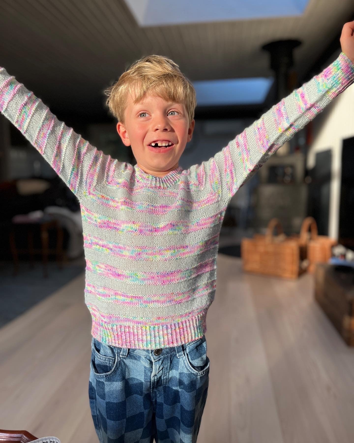 Straight Up Sweater Junior Dansk Popknit strikkeopskrift