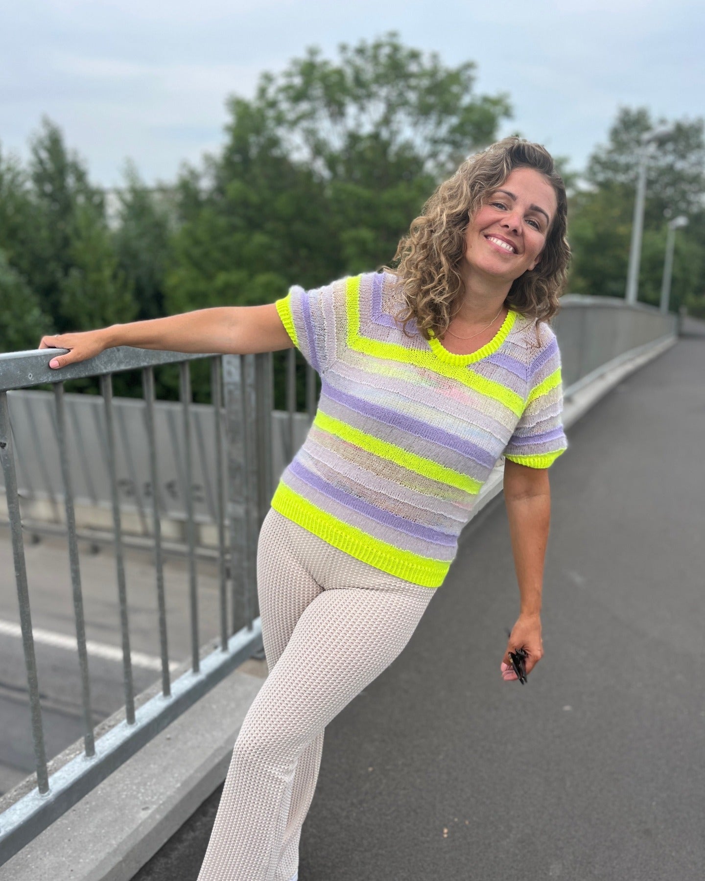 Straight Up Tee English Popknit knitting pattern