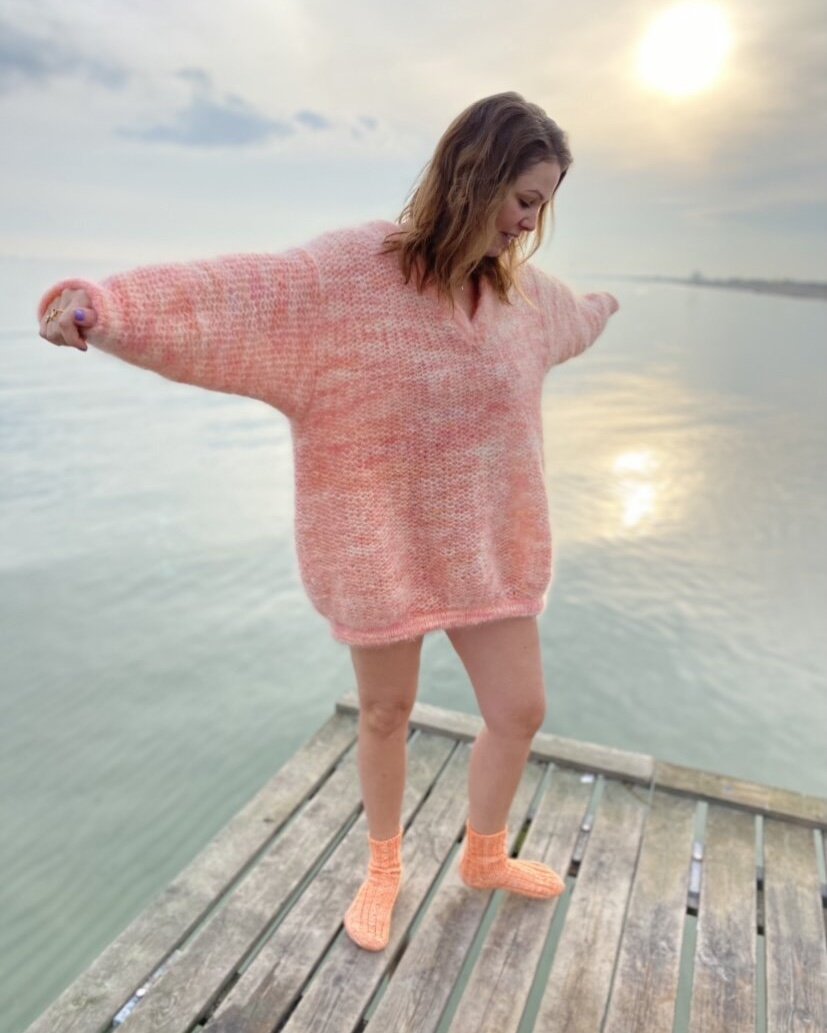 Sweet Dreams Sweater English Popknit knitting pattern