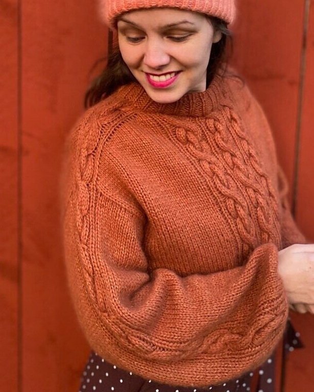 The Chain Sweater Dansk Popknit strikkeopskrift