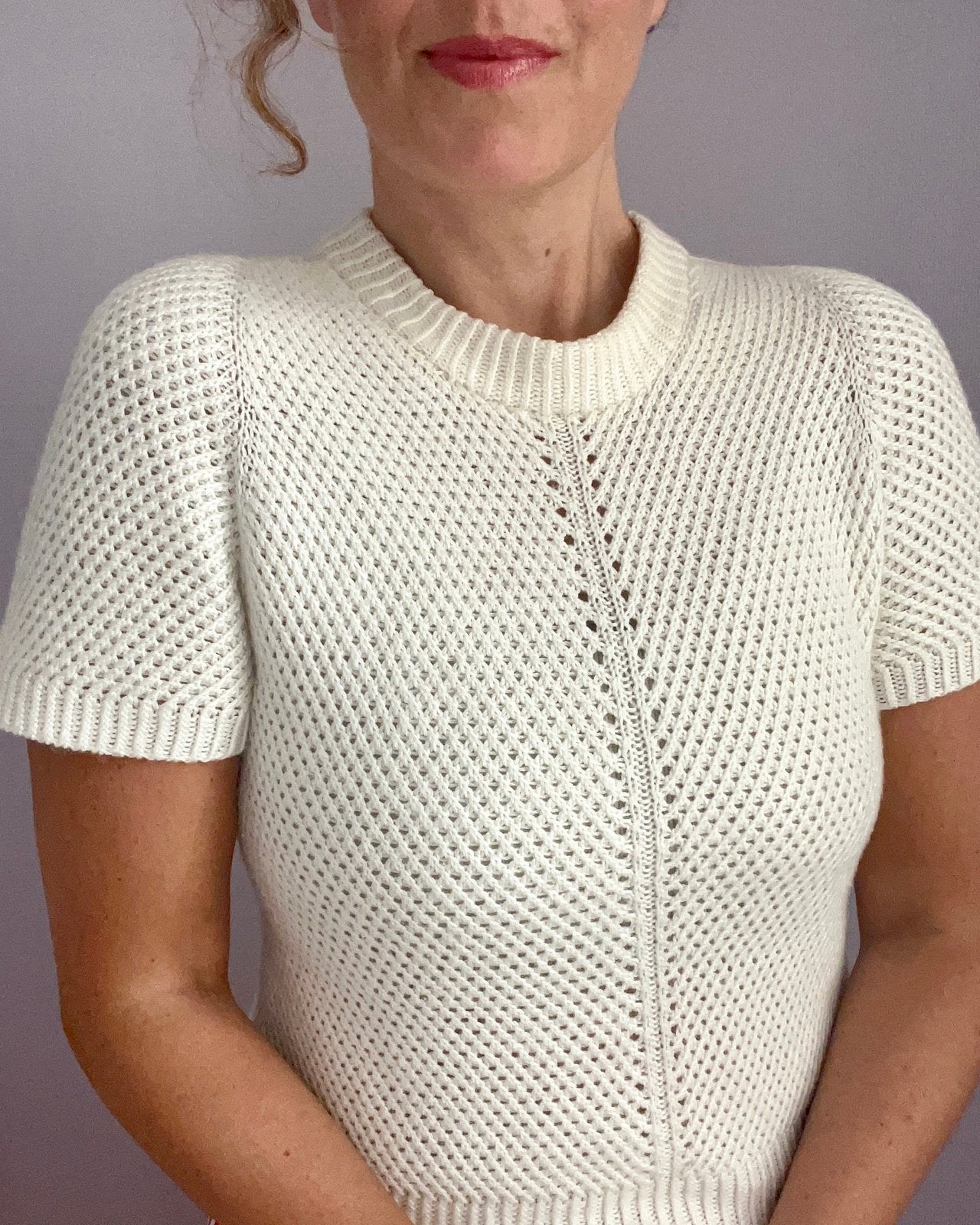 Time After Time Tee Dansk Popknit strikkeopskrift