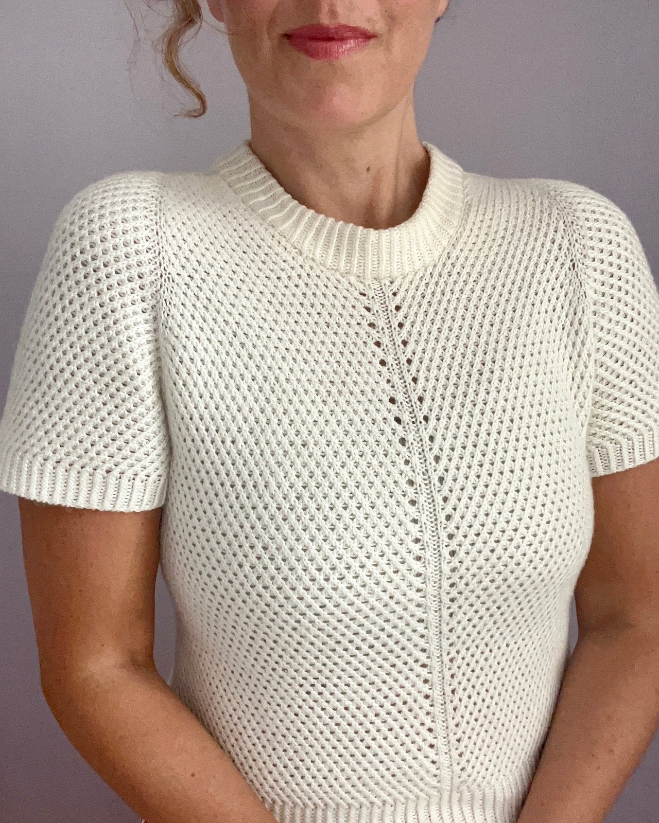 Time After Time Tee English Popknit knitting pattern