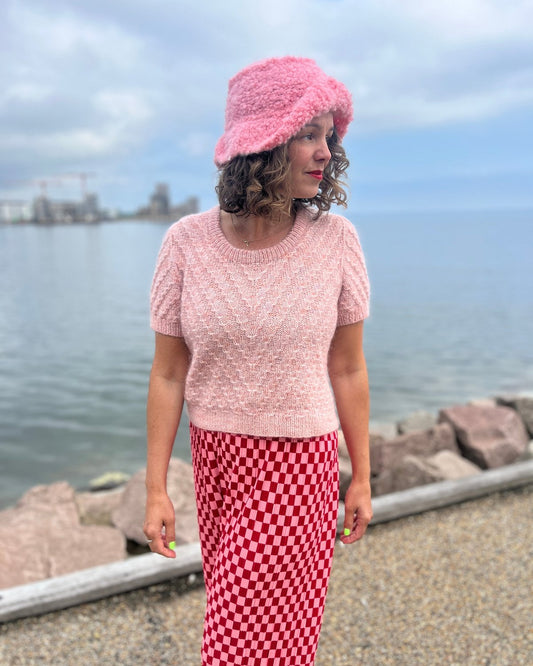 Be My Baby Bucket Hat English popknit knitting pattern