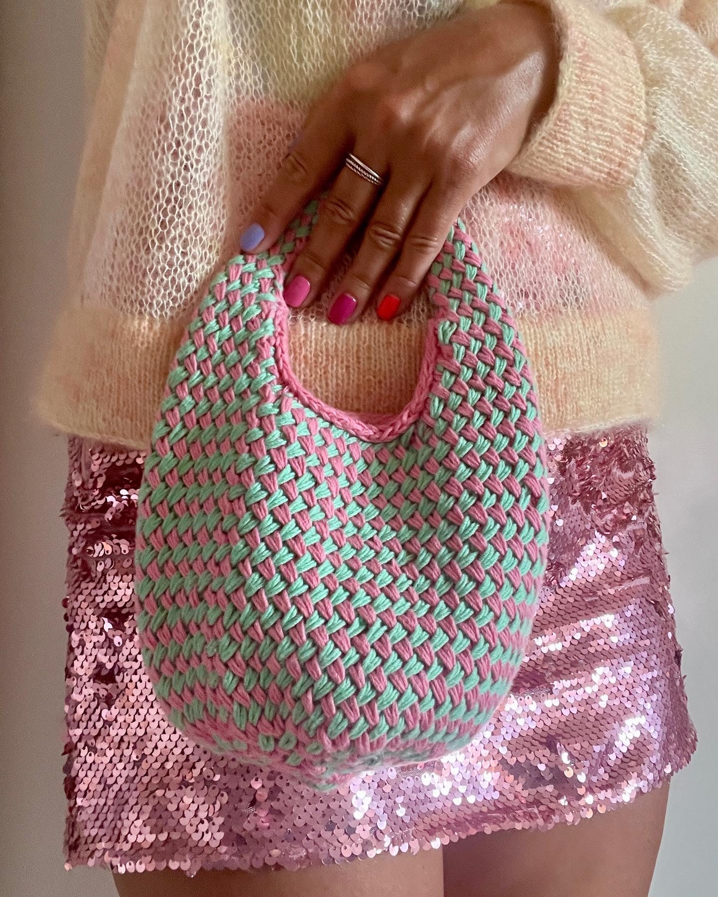 Coco Bag Dansk Popknit strikkeopskrift