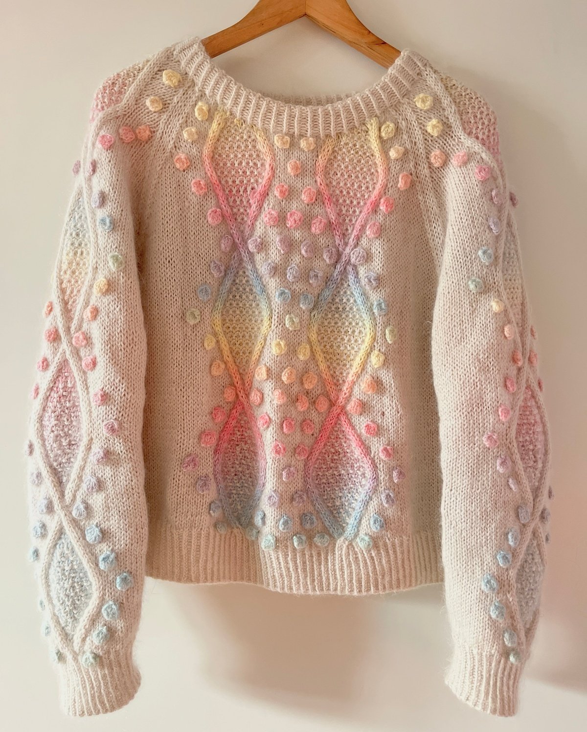 Diamonds And Pearls Sweater Colour Deutsch Popknit strikkeopskrift 