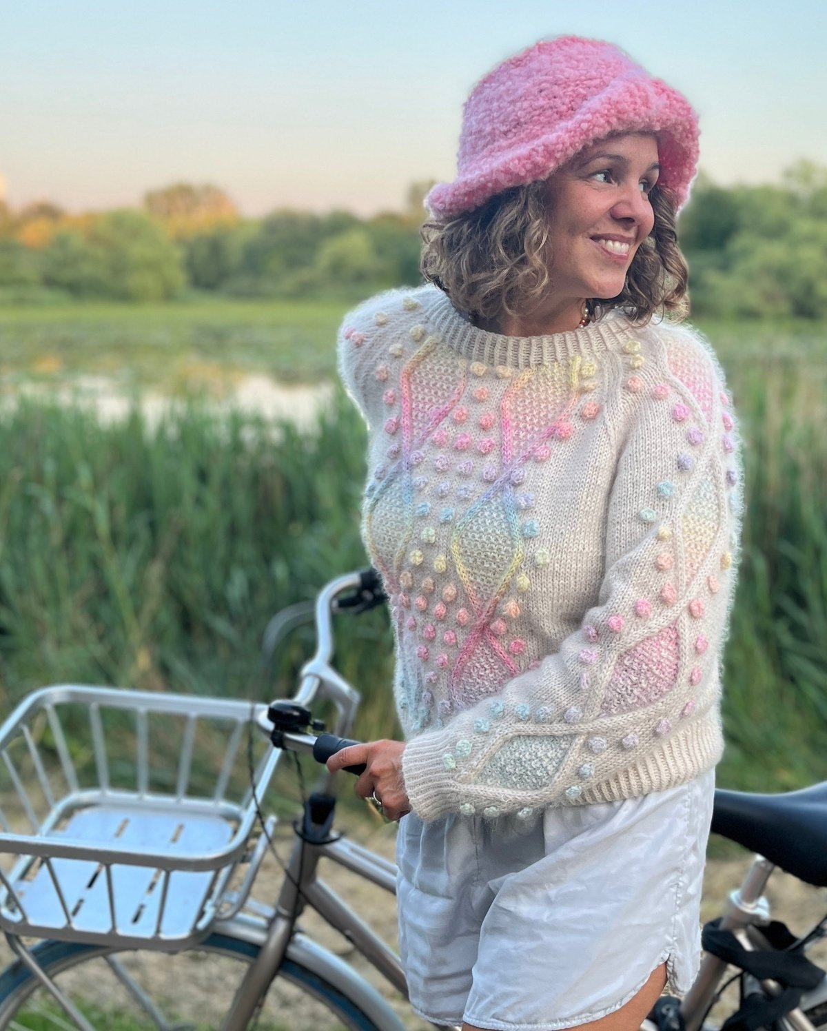 Diamonds And Pearls Sweater Colour Deutsch Popknit strikkeopskrift 