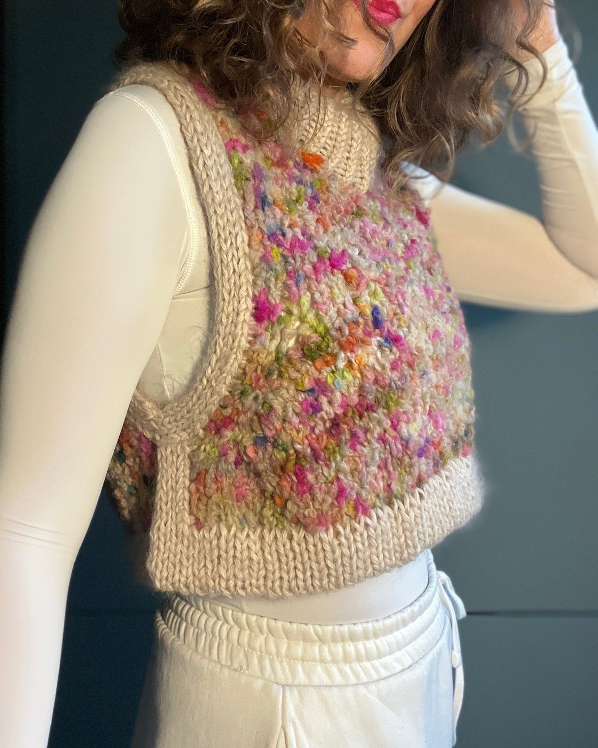 Juicy Slipover Dansk Popknit strikkeopskrift