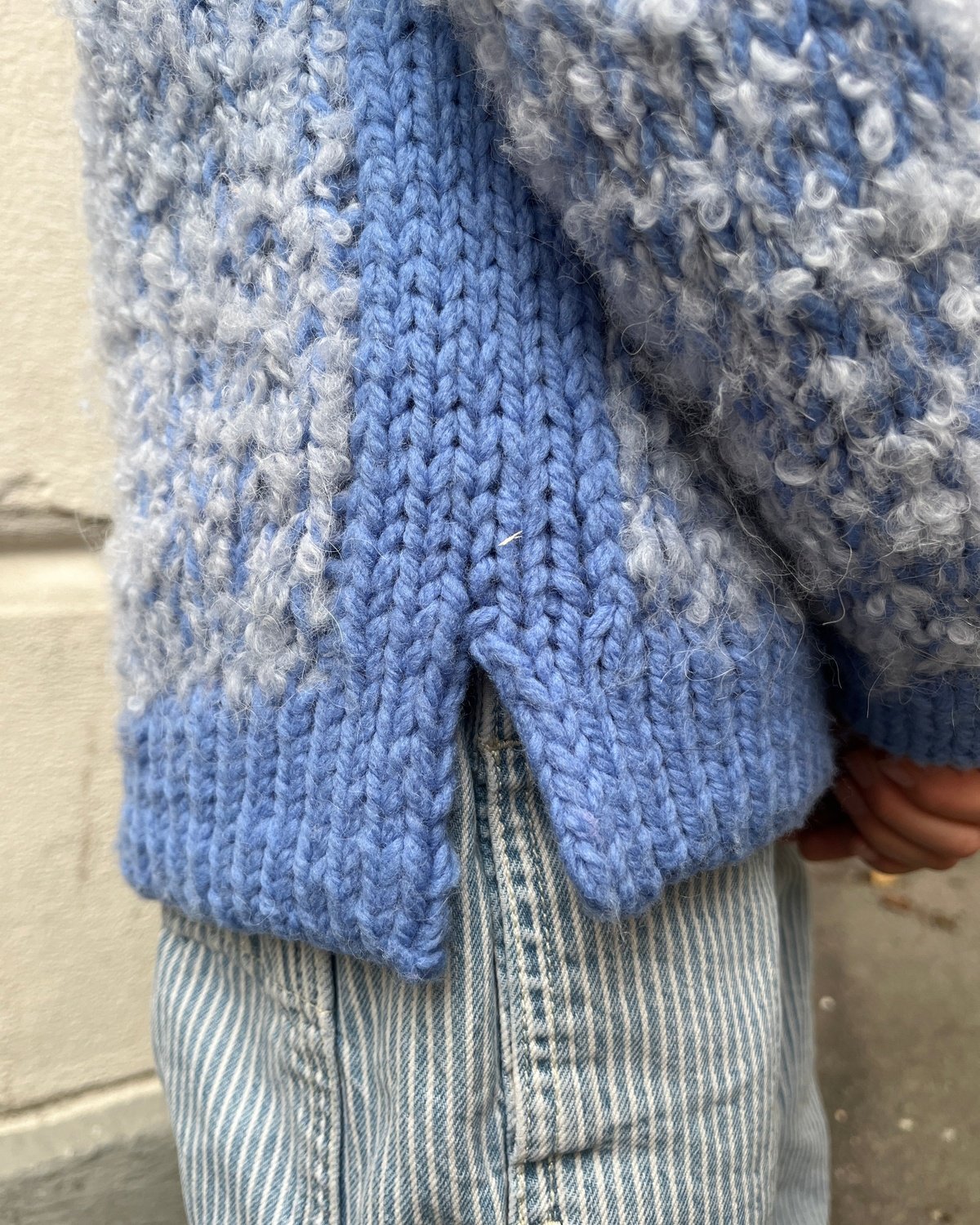 strikkeopskrift JUICY SWEATER JUNIOR DEUTSCH Popknit 