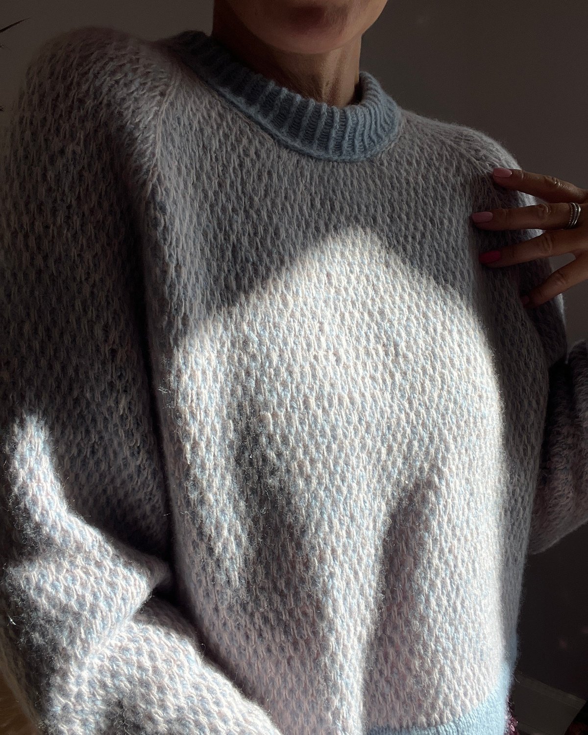 Push It Sweater English Popknit knitting pattern