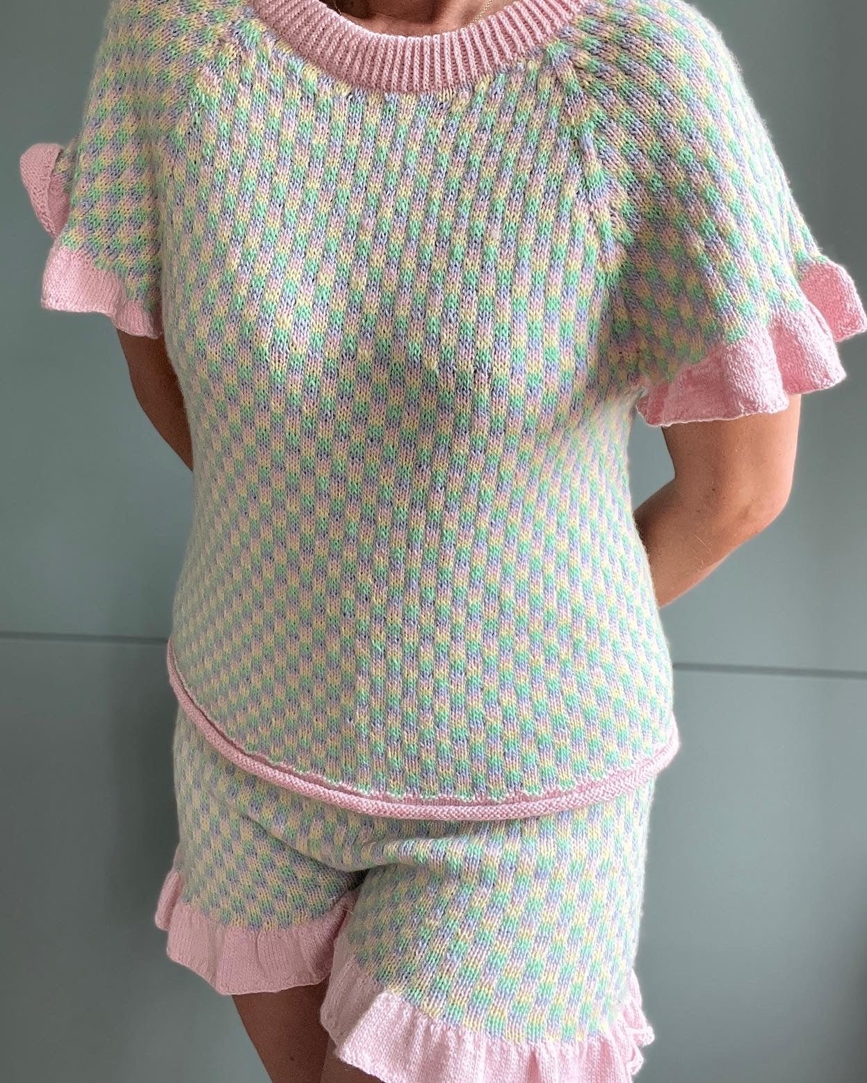 Another Brick In The Wall Tee English Popknit knitting pattern