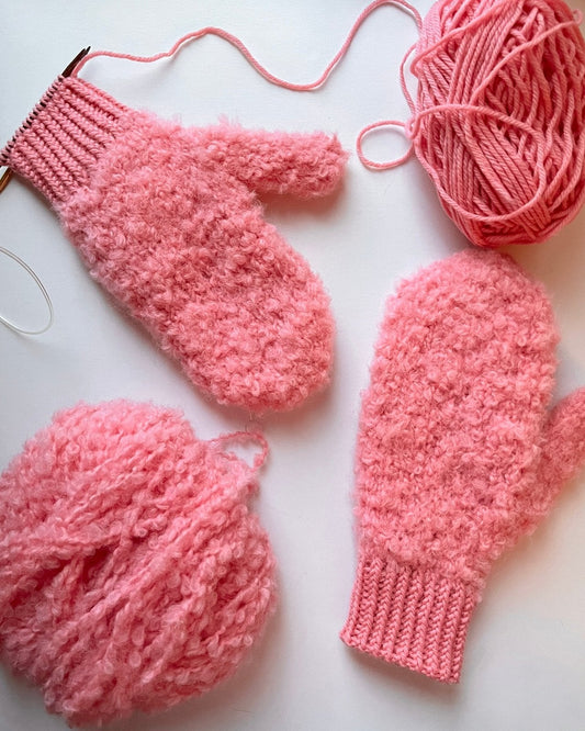 Be My Baby Mittens English Popknit knitting pattern