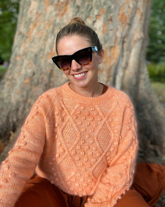 Diamonds And Pearls Sweater Deutsch Popknit strikkeopskrift 