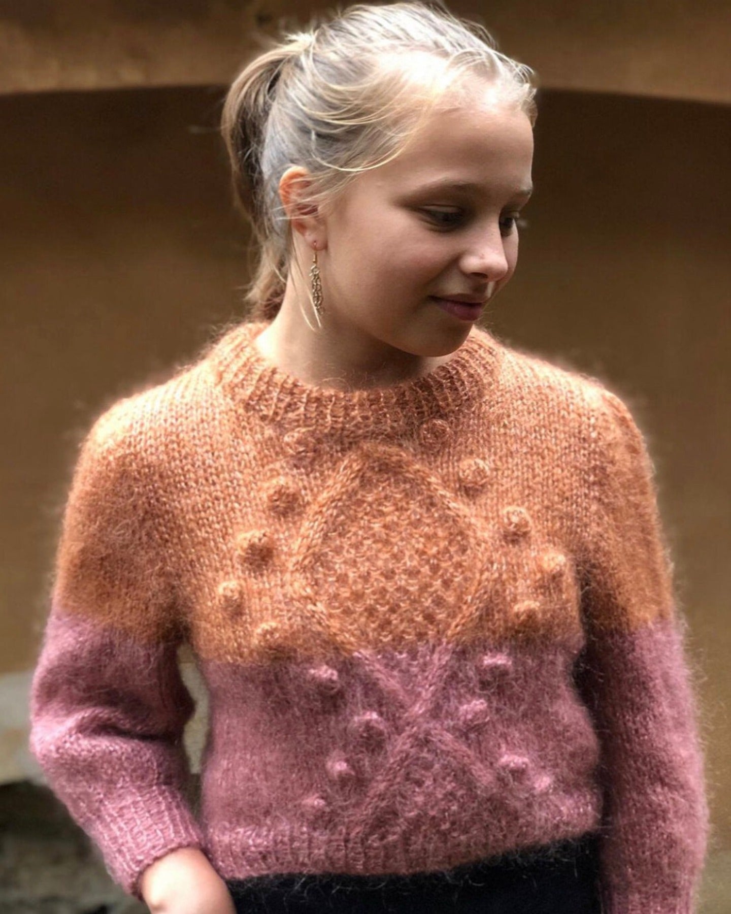Diamonds And Pearls Sweater Mohair Edition Dansk Popknit strikkeopskrift