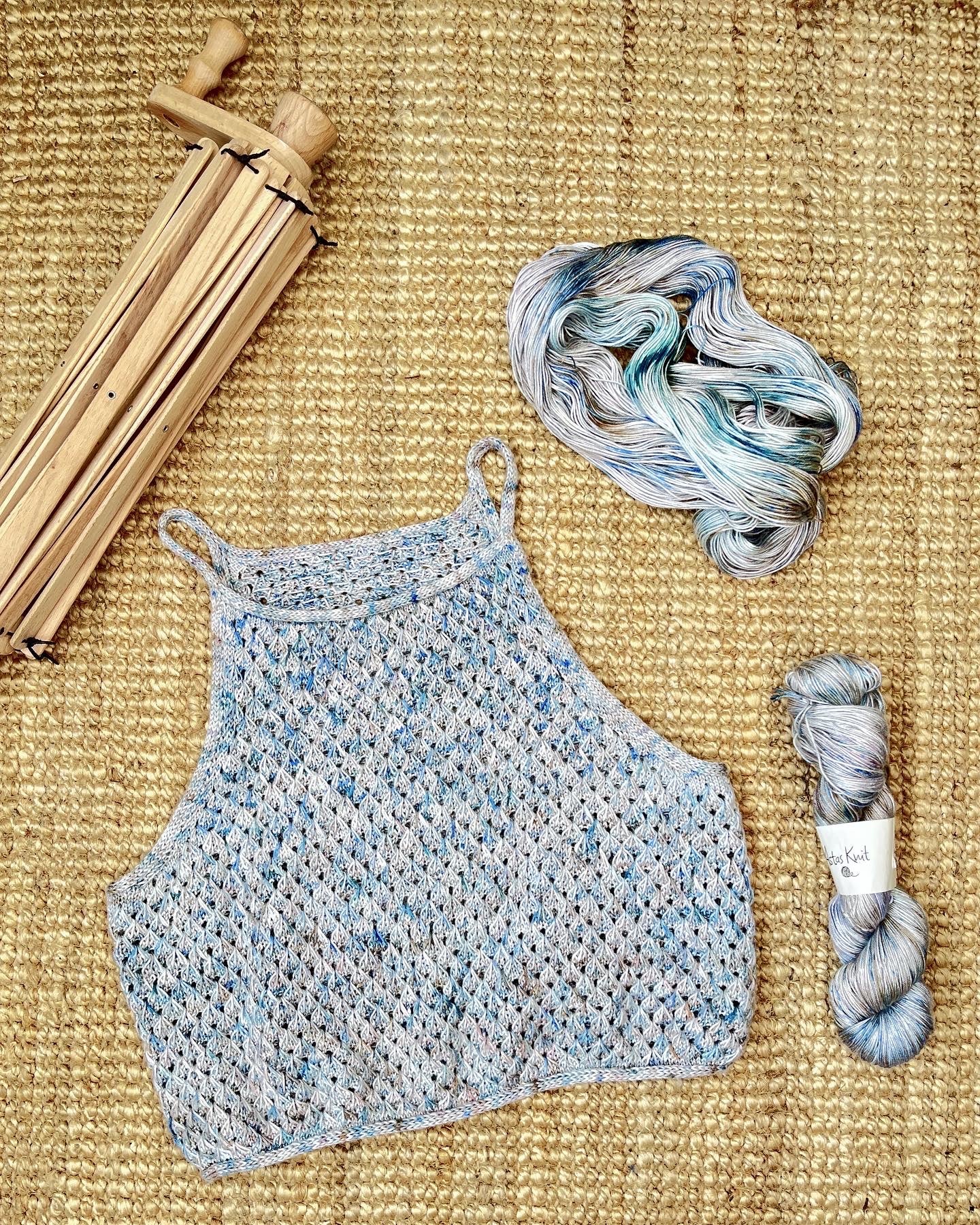 Euphoria Top English Popknit knitting pattern