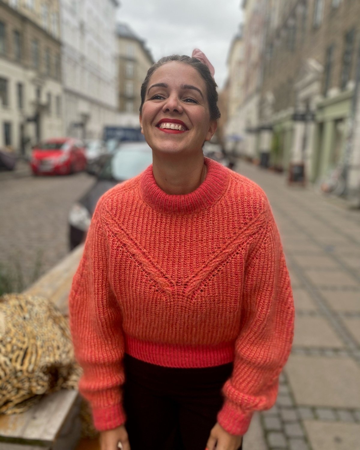 strikkeopskrift KARMA CHAMELEON SWEATER DEUTSCH Popknit 