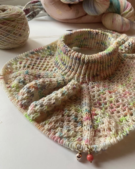 Kokomo Blouse English Popknit knitting pattern