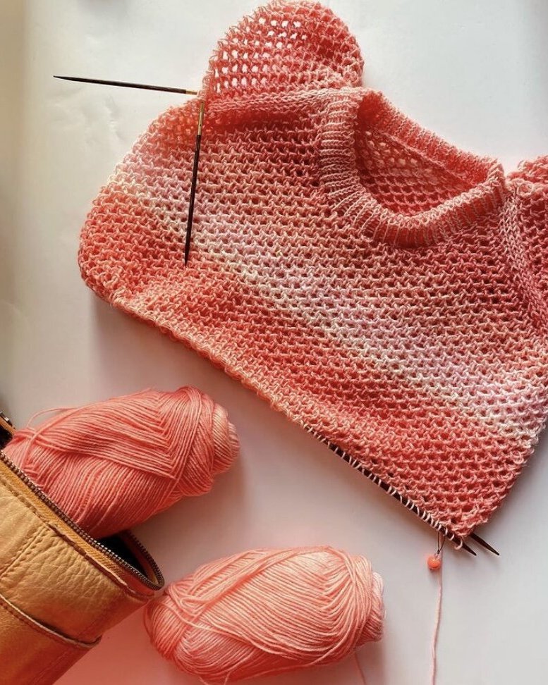 Kokomo Blouse Junior Dansk Popknit strikkeopskrift
