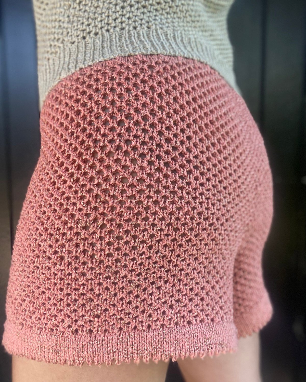 Kokomo Shorts English Popknit knitting pattern