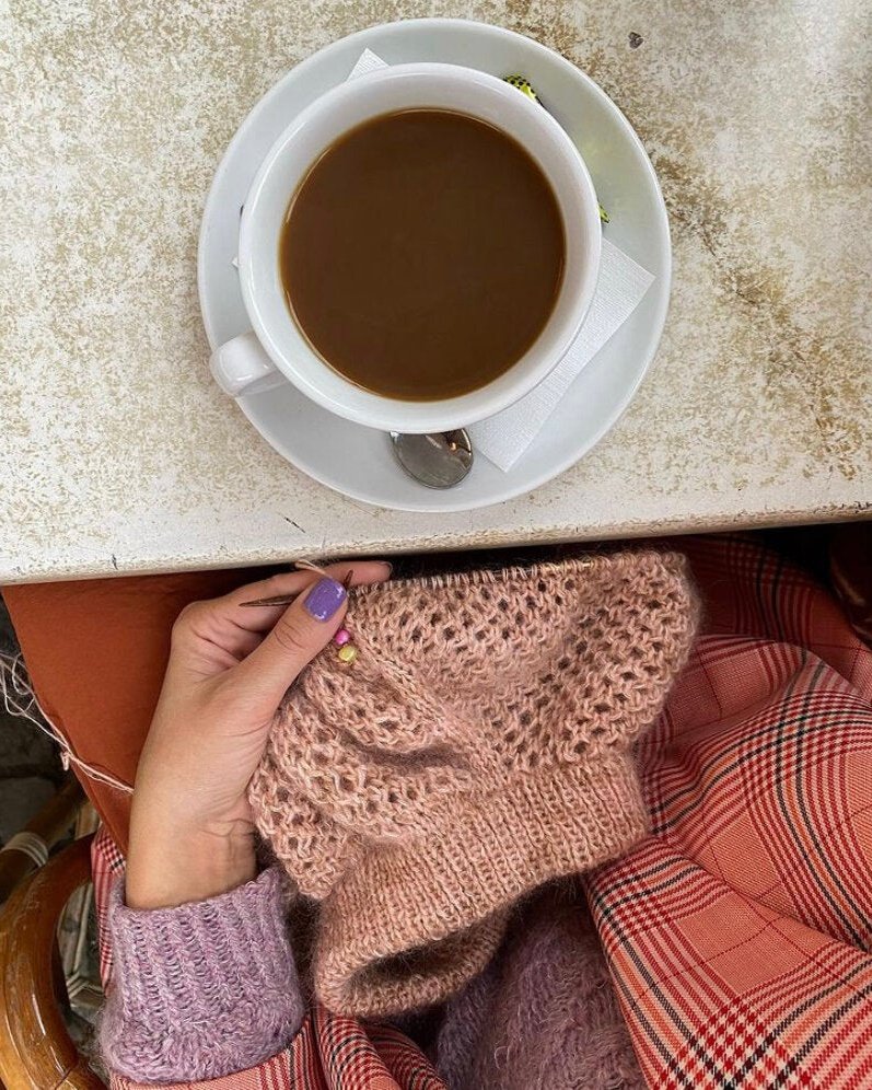 Kokomo Sweater English Popknit knitting pattern