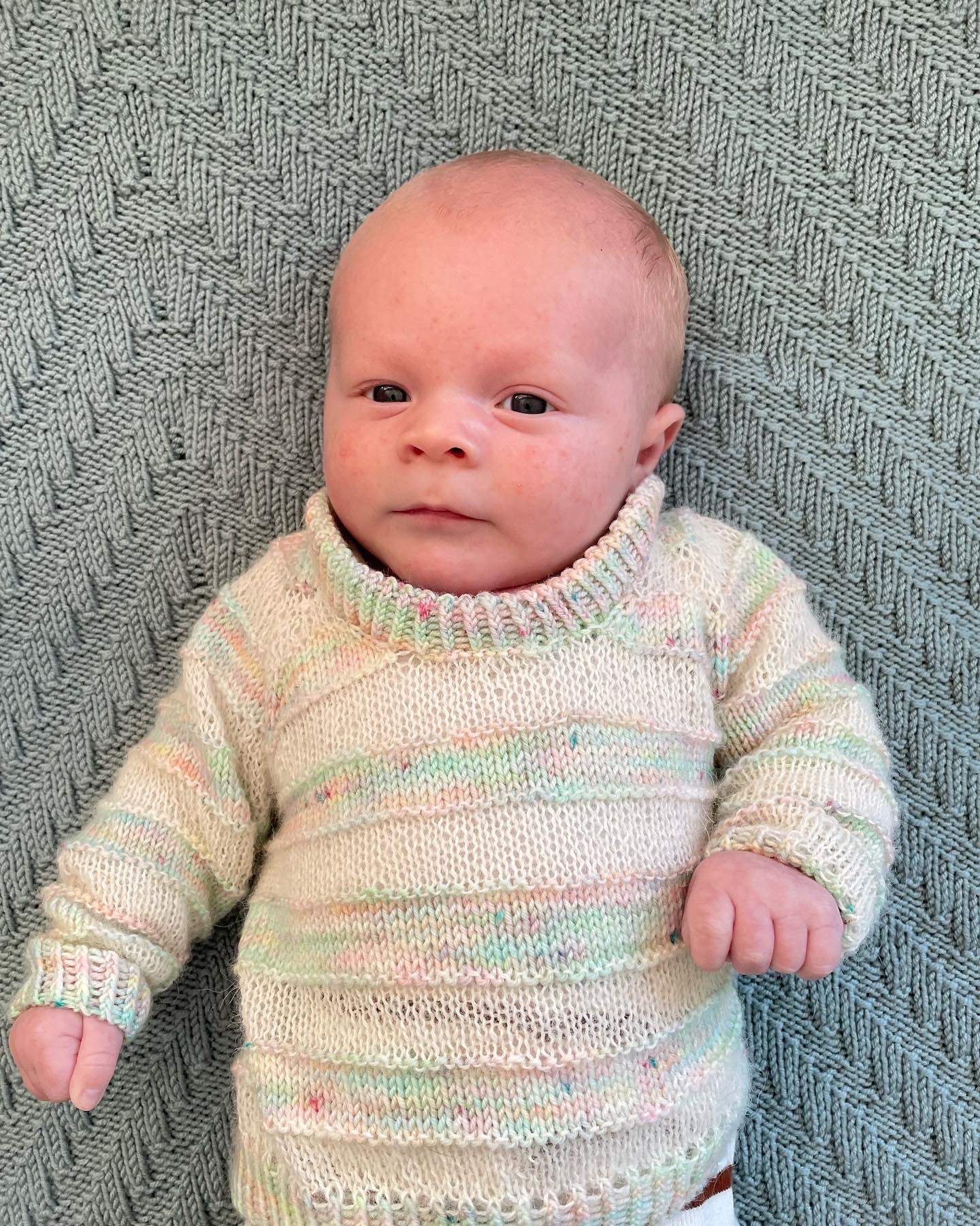 Riptide Baby Blanket Dansk Popknit strikkeopskrift
