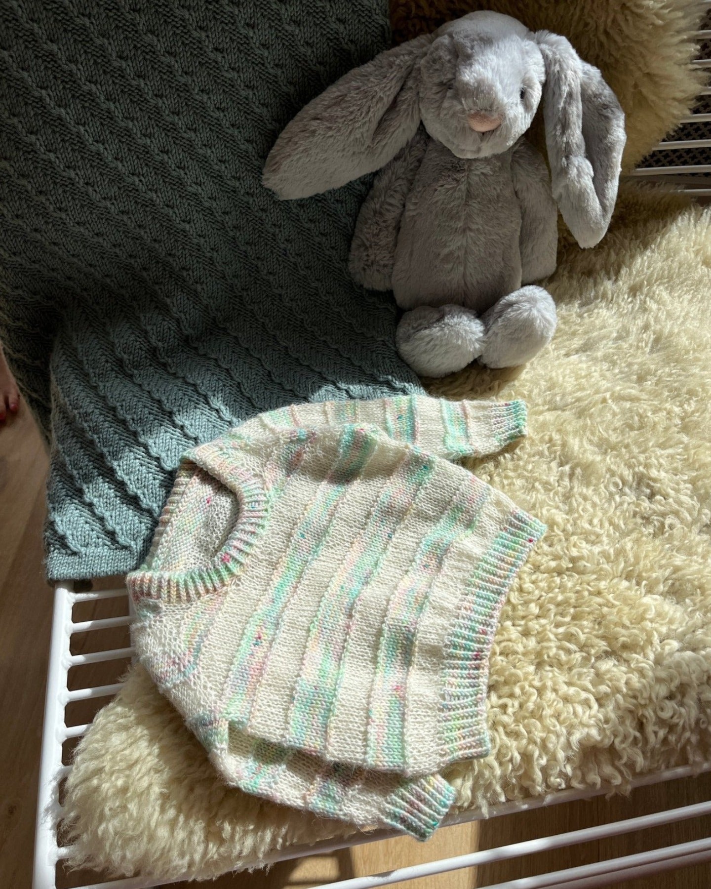 Riptide Baby Blanket Dansk Popknit strikkeopskrift