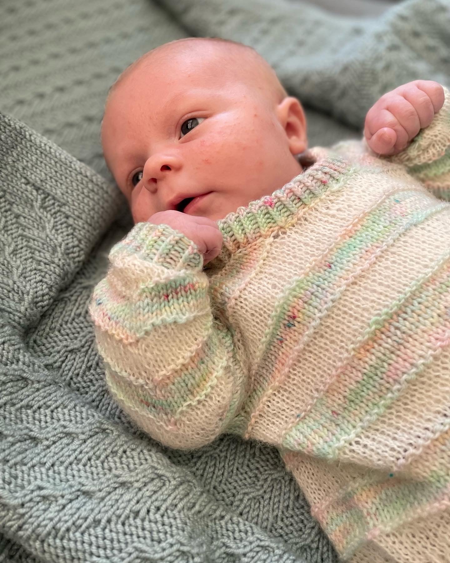 Riptide Baby Blanket Dansk Popknit strikkeopskrift