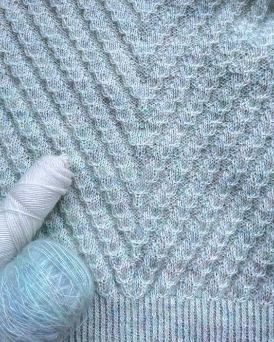 Riptide Cardigan English Popknit knitting pattern