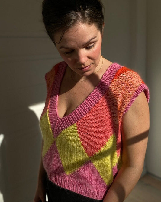 Ruby Tuesday Vest Dansk Popknit strikkeopskrift