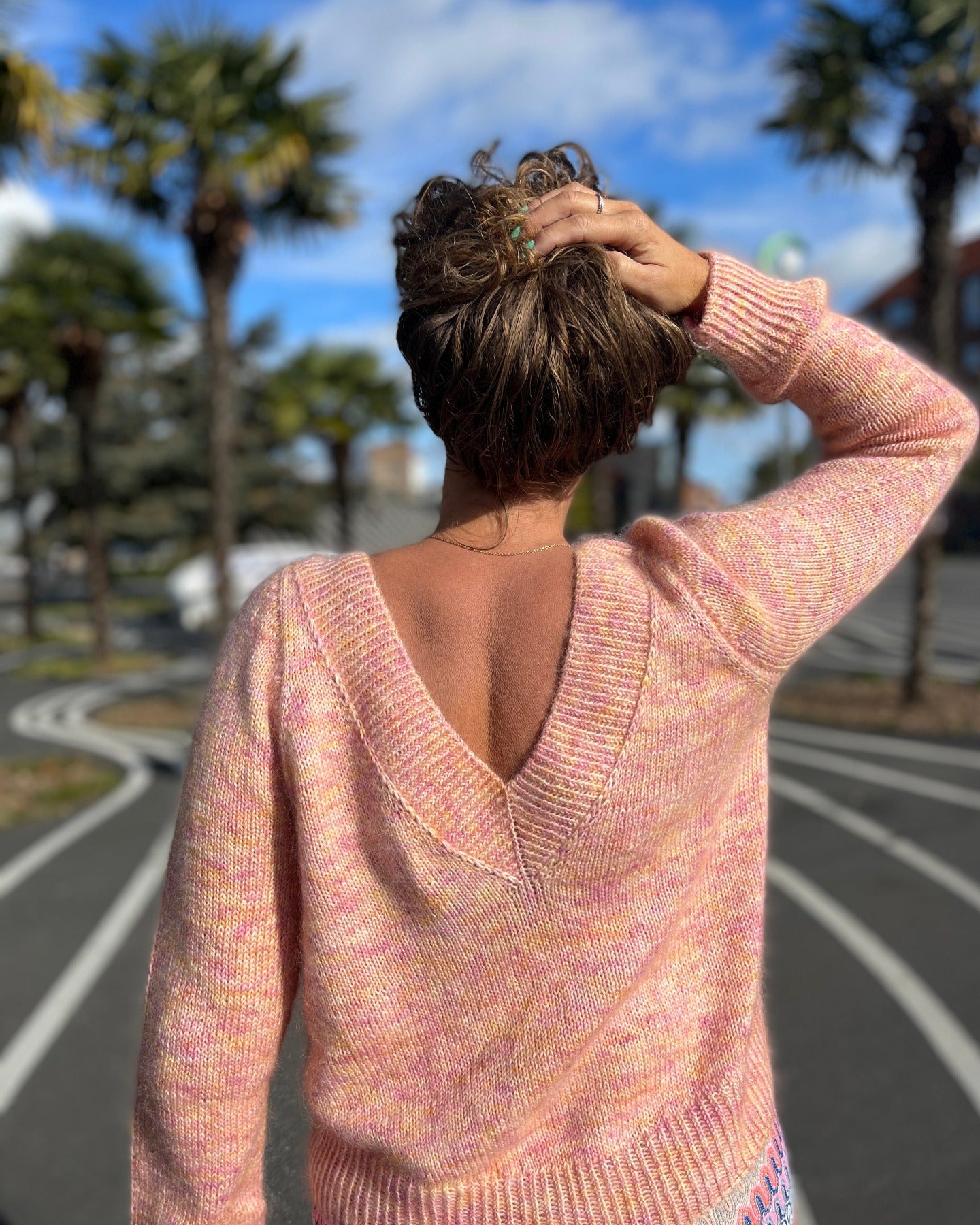 SexyBack Sweater English Popknit knitting pattern