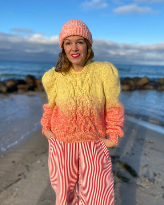 She’s A Rainbow Sweater Dansk Popknit strikkeopskrift