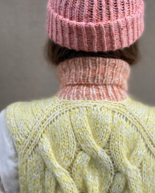She’s A Rainbow Vest English Popknit knitting pattern