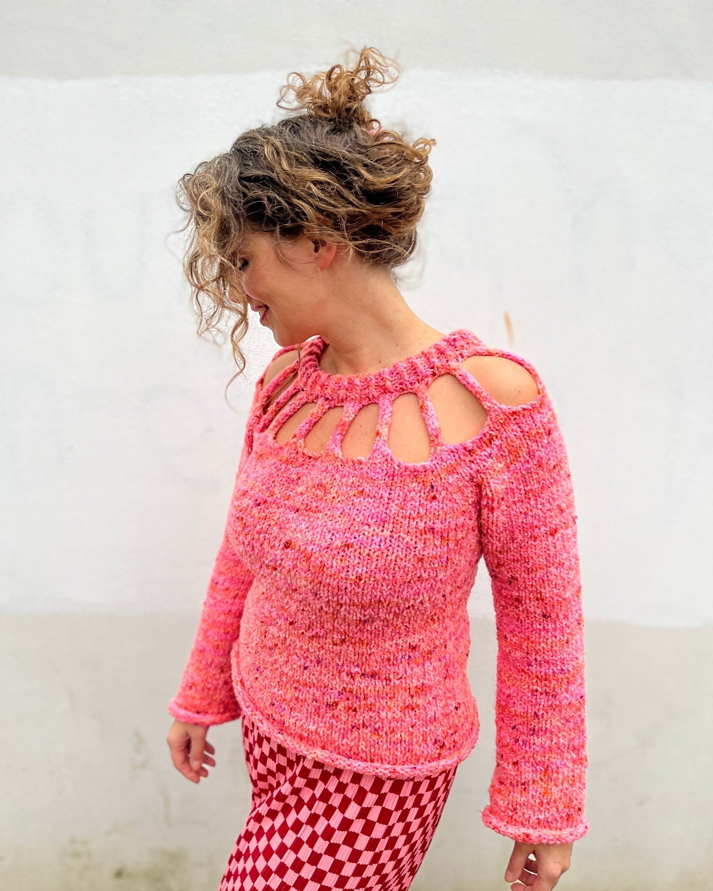 strikkeopskrift SPICE UP YOUR LIFE SWEATER DEUTSCH Popknit 