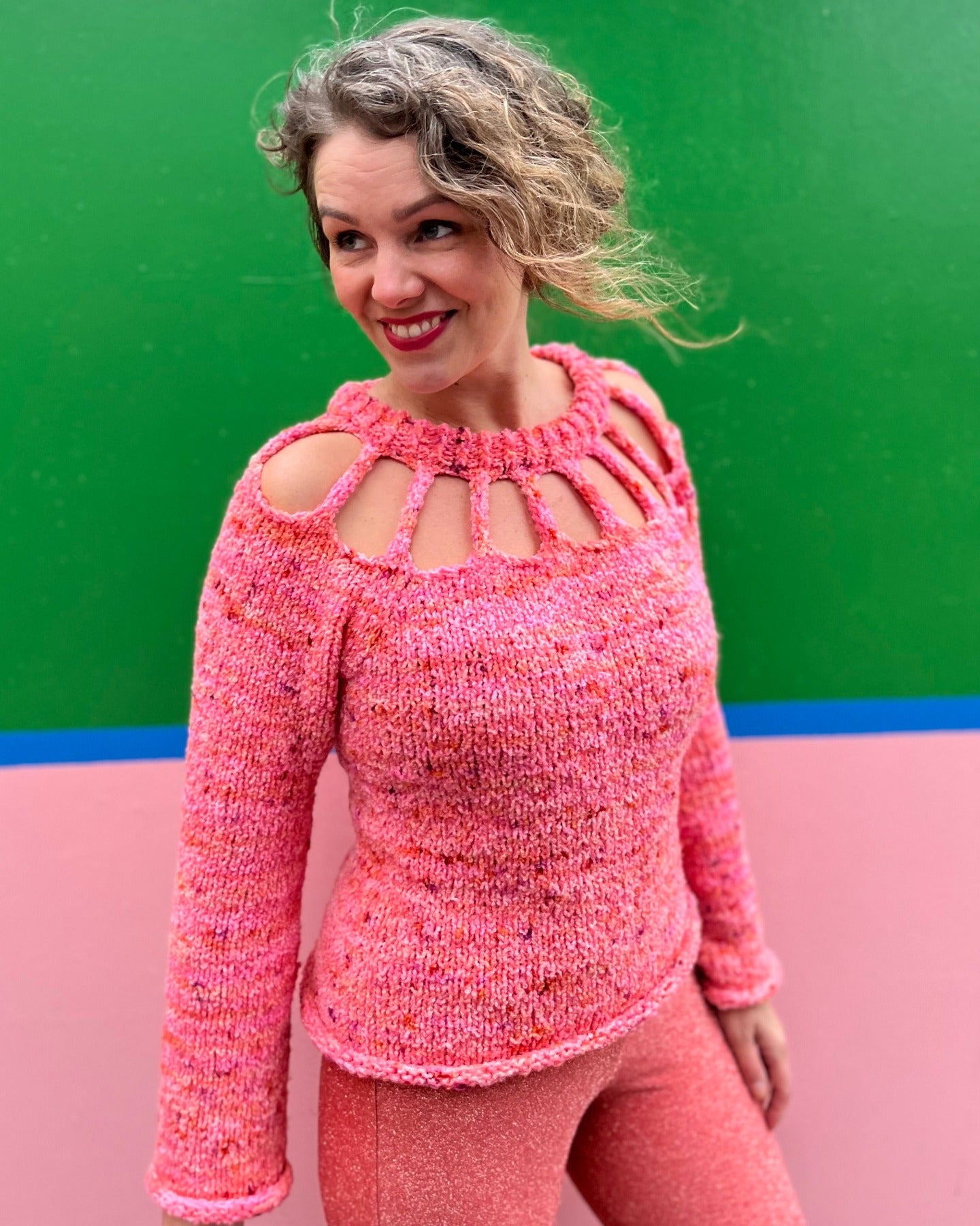 strikkeopskrift SPICE UP YOUR LIFE SWEATER DEUTSCH Popknit 