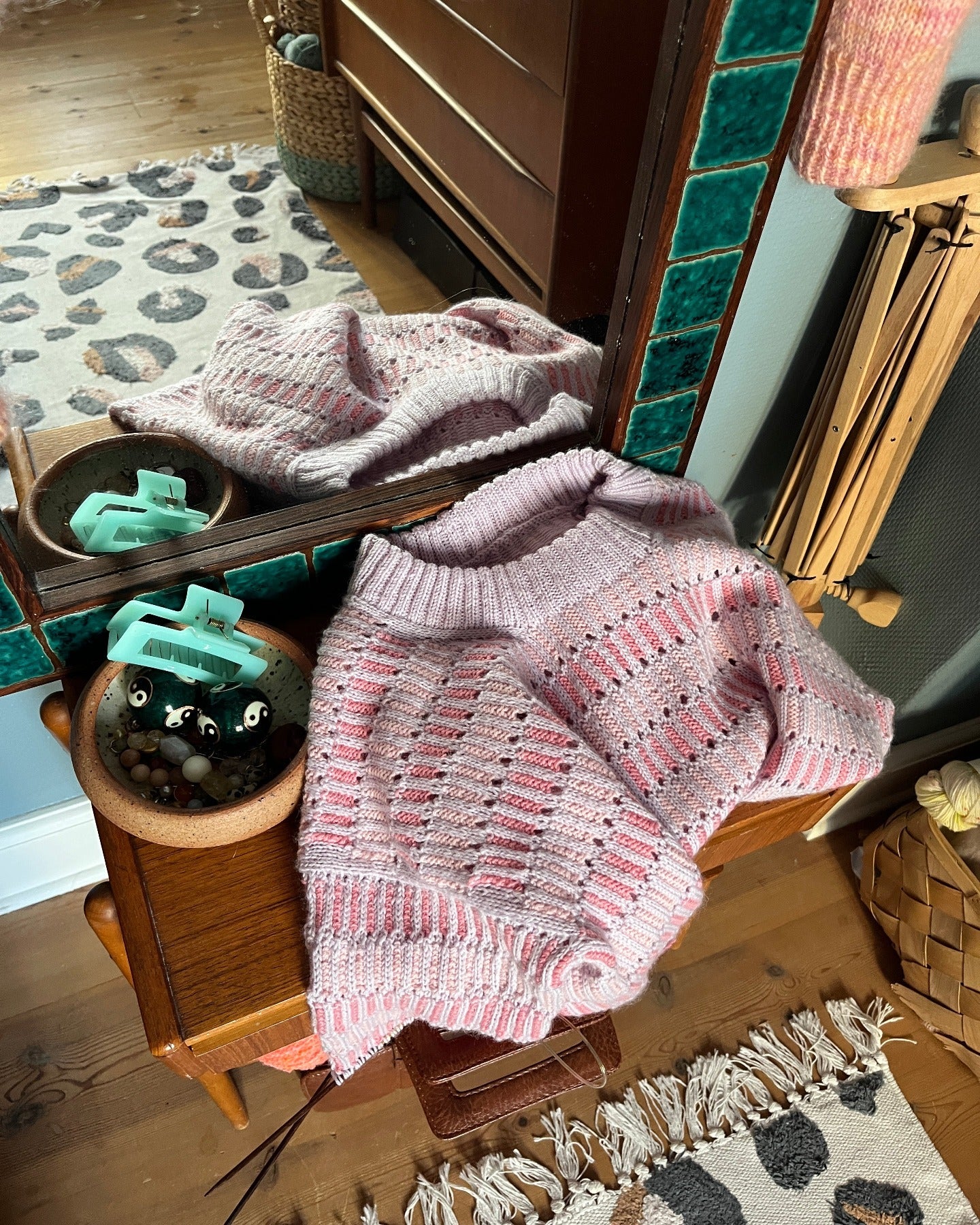 Stairway To Heaven Sweater English Popknit knitting pattern