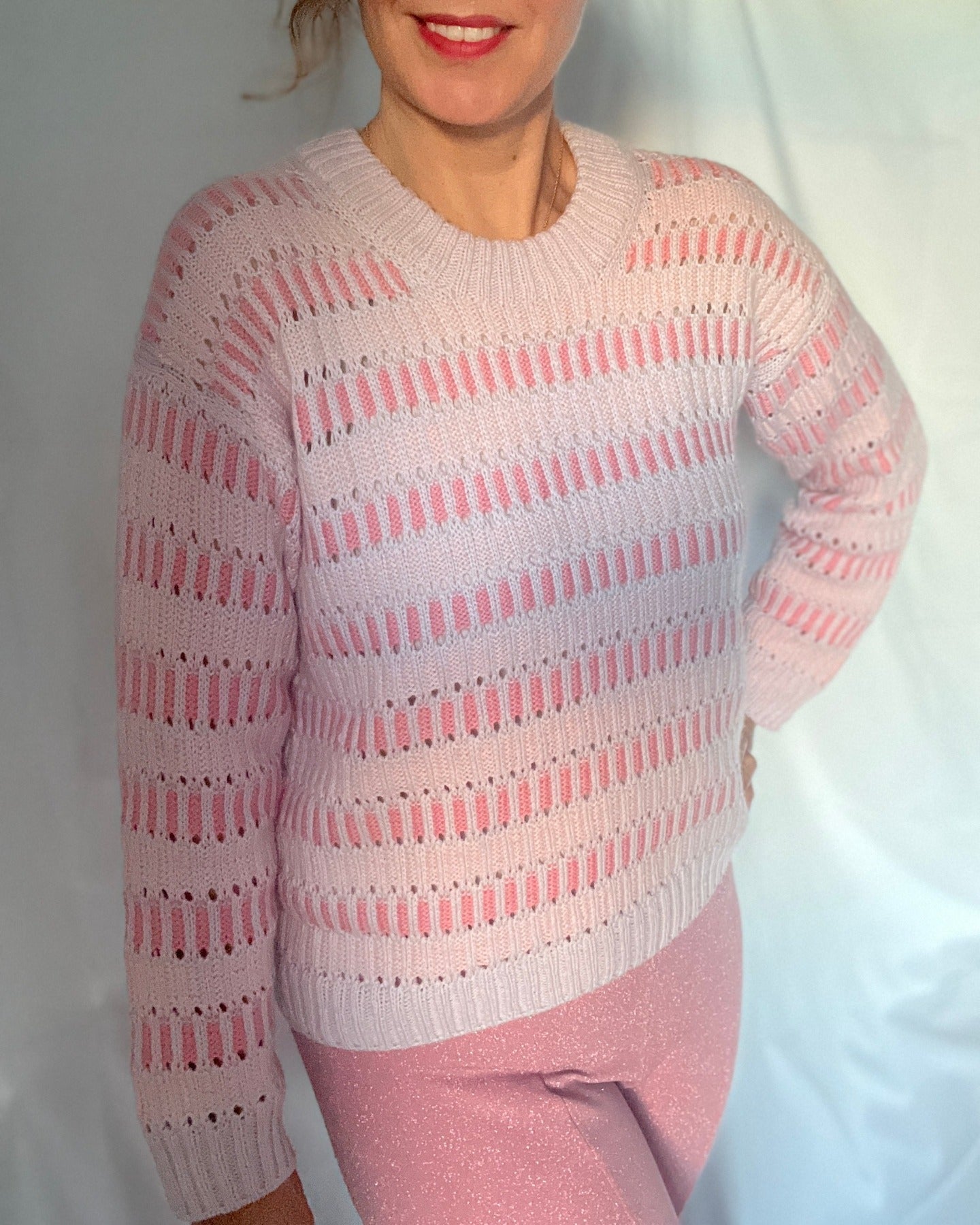 Stairway To Heaven Sweater English Popknit knitting pattern