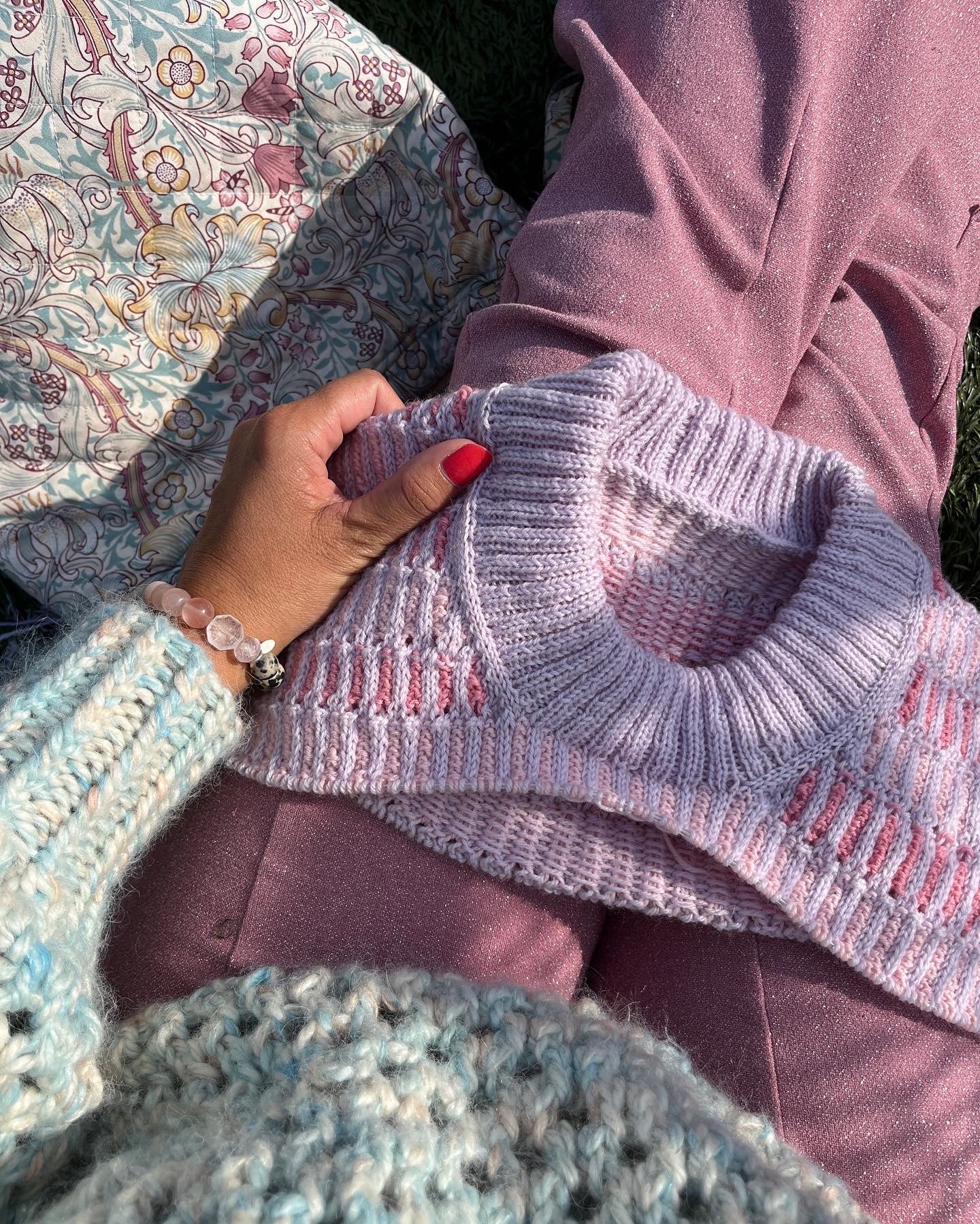 Stairway To Heaven Sweater English Popknit knitting pattern
