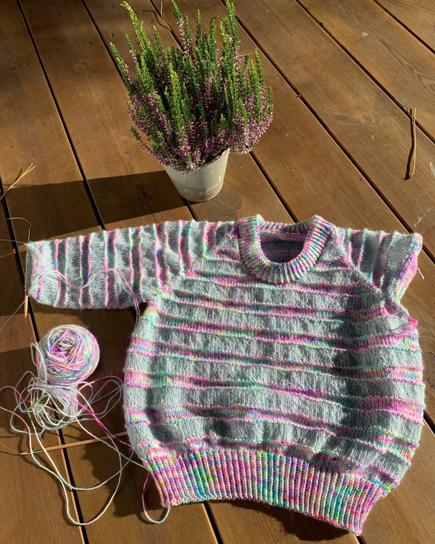 Straight Up Sweater Junior English Popknit knitting pattern