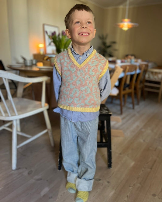 Wild Boys Slipover Junior Dansk Popknit strikkeopskrift